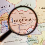 Nigeria Afrika Karte