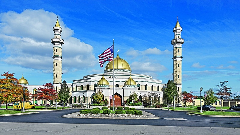 muslime raum stadt