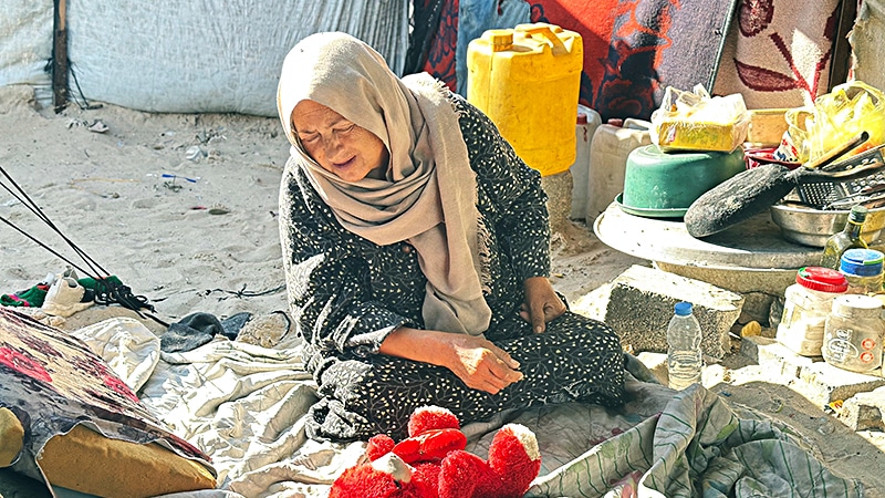 gaza hitze zelte